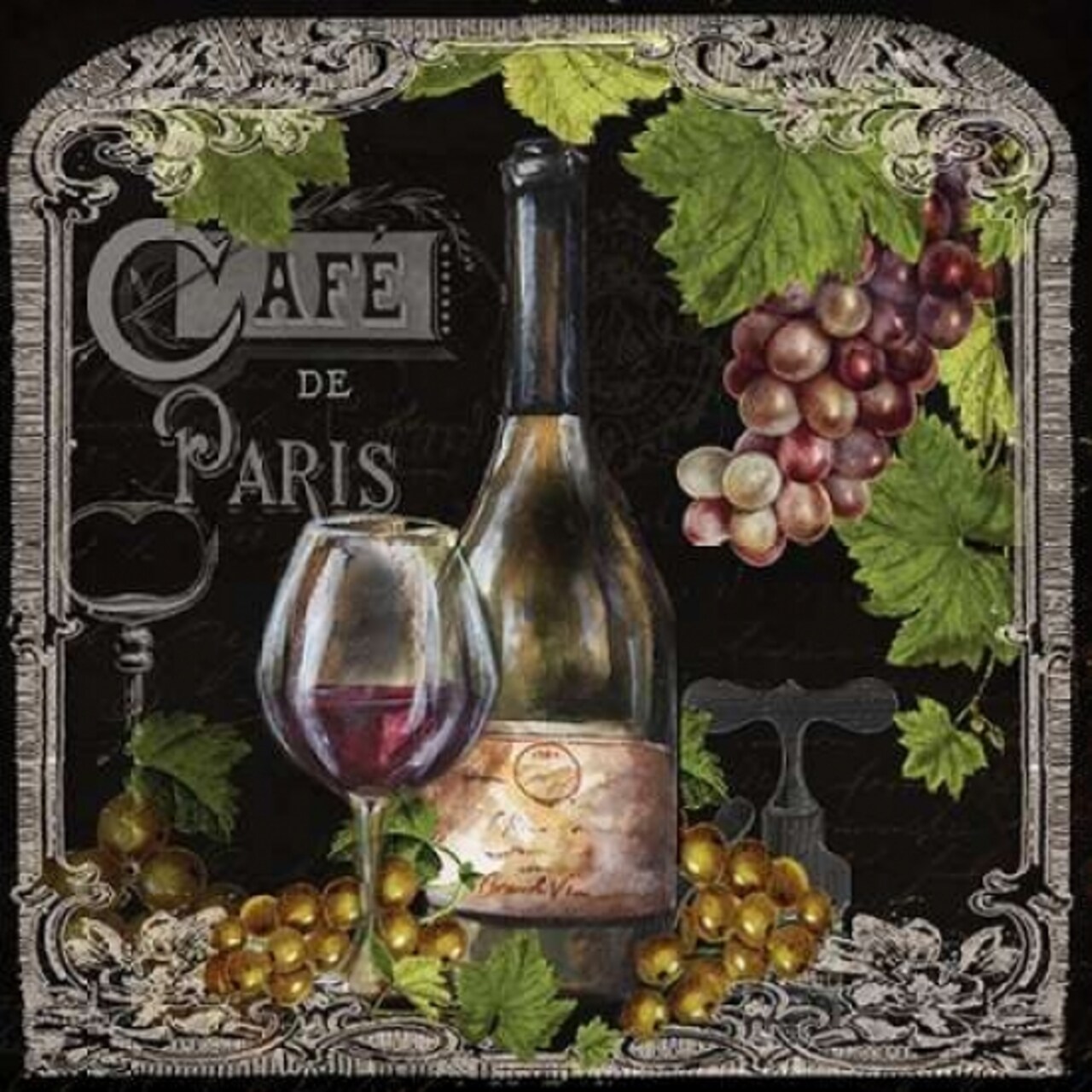Cafe de Vins Wine II Poster Print by Tre Sorelle Studios - Item # VARPDXRB7632TS